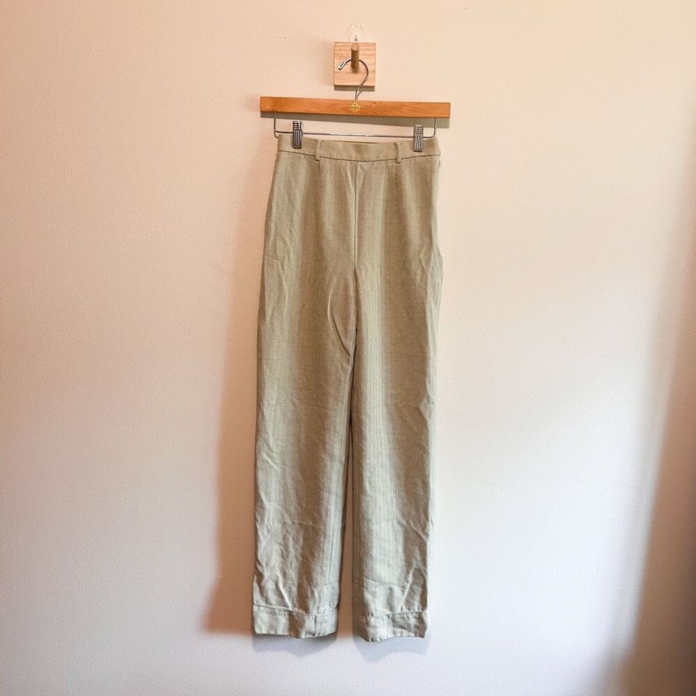 Vintage Light Green Straight Leg Pants